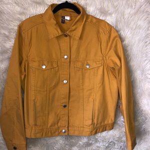 Yellow denim jacket